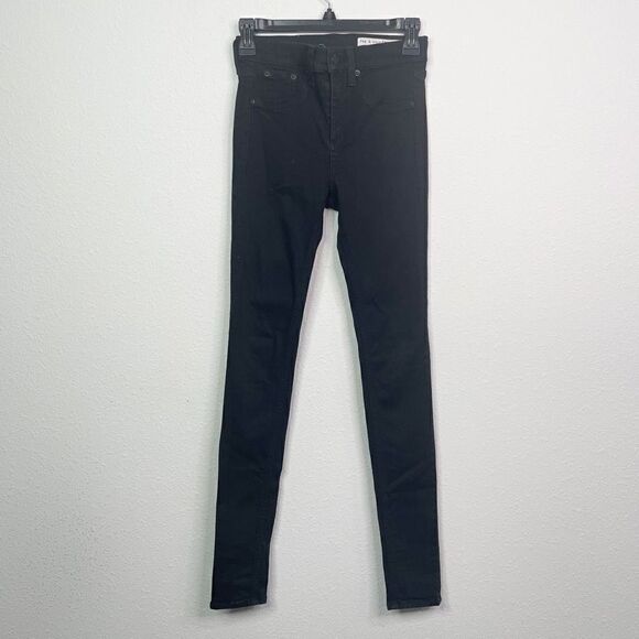 Rag & Bone Women’s Black 10 Inch Skinny Jeans Size 25 - Picture 1 of 9